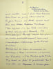 Lettre autographe sign&eacute;e. R.S. Bloomfield (?-1970), membre anglais de la soci&eacute;t&eacute; th&eacute;osophique. 