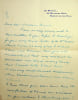 Lettre autographe sign&eacute;e. R.S. Bloomfield (?-1970), membre anglais de la soci&eacute;t&eacute; th&eacute;osophique. 
