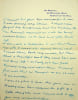 Lettre autographe sign&eacute;e. R.S. Bloomfield (?-1970), membre anglais de la soci&eacute;t&eacute; th&eacute;osophique. 