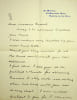 Lettre autographe sign&eacute;e. R.S. Bloomfield (?-1970), membre anglais de la soci&eacute;t&eacute; th&eacute;osophique. 