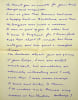 Lettre autographe sign&eacute;e. R.S. Bloomfield (?-1970), membre anglais de la soci&eacute;t&eacute; th&eacute;osophique. 