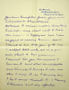 Lettre autographe sign&eacute;e. R.S. Bloomfield (?-1970), membre anglais de la soci&eacute;t&eacute; th&eacute;osophique. 