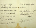 Pi&egrave;ce autographe sign&eacute;e. Sidney Henry Widdrington (1803-1870), pasteur anglais, recteur &agrave; Walcot (Bath) puis &agrave; Saint Michael &agrave; Londres.