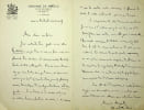 Lettre autographe sign&eacute;e. Henri Mazel (1864-1947), po&egrave;te, &eacute;crivain, journaliste. 