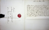 Lettre autographe sign&eacute;e. Marc-&Eacute;tienne de Beauvau-Craon (1773-1849), prince de Beauvau, pair de France. 