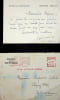Lettre autographe sign&eacute;e. Edmond Jollit (1886-1967), homme politique, maire d'Azay-le-Rideau, membre du Conseil de la R&eacute;publique. 