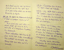 Lettre autographe sign&eacute;e. Paul-Frantz Marcou (1860-1932), haut-fonctionnaire au minist&egrave;re de l'Instruction publique et des Beaux-Arts. 