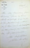 Lettre autographe sign&eacute;e. Henri Blaze de Bury (1813-1888), &eacute;crivain, po&egrave;te, compositeur. 