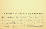Lettre autographe sign&eacute;e &agrave; L&eacute;o Pold&egrave;s. Georges Catroux (1877-1969), Saint Cyrien, g&eacute;n&eacute;ral, ralli&eacute; au g&eacute;n&eacute;ral de Gaulle apr&egrave;s l'appel du 18 juin, ...