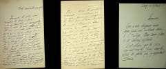 Lettre autographe sign&eacute;e + Lettre autographe. Ad&egrave;le Toussaint-Samson (1826?-1911), po&eacute;tesse, &eacute;crivain, fille de l'acteur Joseph Samson (1793-1871). 