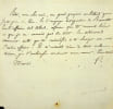 Lettre autographe sign&eacute;e. F&eacute;licit&eacute; de La Mennais dit Lamennais (1782-1854), pr&ecirc;tre, philosophe, &eacute;crivain. 