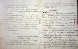 Lettre autographe sign&eacute;e &agrave; Olympe de Bianchi. Louis-Joseph de Morard d'Arc&egrave;s (1766-1845), marquis, page du comte d'Artois, capitaine de cavalerie ; ...