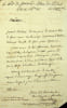 Lettre autographe sign&eacute;e &agrave; Olympe de Bianchi. Nicolas-Pierre Trembley (1762-1839), secr&eacute;taire du Directoire de l'Is&egrave;re, notaire imp&eacute;rial, maire de La ...