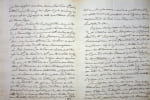 Lettre autographe sign&eacute;e &agrave; Olympe de Bianchi. Louis-Joseph de Morard d'Arc&egrave;s (1766-1845), marquis, page du comte d'Artois, capitaine de cavalerie.