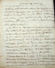 Lettre autographe sign&eacute;e &agrave; Olympe de Bianchi. Louis-Joseph de Morard d'Arc&egrave;s (1766-1845), marquis, page du comte d'Artois, capitaine de cavalerie.