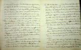 Lettre autographe sign&eacute;e &agrave; Olympe de Bianchi. Louis-Joseph de Morard d'Arc&egrave;s (1766-1845), marquis, page du comte d'Artois, capitaine de cavalerie.