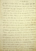 Lettre autographe &agrave; Olympe de Bianchi. Louis-Apollinaire de La Tour du Pin-Montauban (1744-1807), &eacute;v&ecirc;que de Nancy, archev&ecirc;que d'Auch puis de Troyes. 