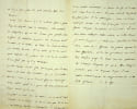 Lettre autographe &agrave; Olympe de Bianchi. Louis-Apollinaire de La Tour du Pin-Montauban (1744-1807), &eacute;v&ecirc;que de Nancy, archev&ecirc;que d'Auch puis de Troyes. 