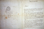 Lettre autographe sign&eacute;e au comte de Clarac. Antoine-Henri-Fran&ccedil;ois Corrard de Br&eacute;ban (1792-1871), historien de l'Aube, Troyes. 