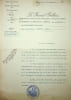 Lettre sign&eacute;e. Joseph Gallieni (1849-1916), g&eacute;n&eacute;ral, mar&eacute;chal de France, administrateur colonial notamment &agrave; Madagascar. 