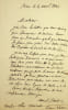 Lettre autographe sign&eacute;e au peintre Alexandre-Fran&ccedil;ois Caminade. Albin Roussin (1781-1854), amiral de France. 