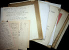 Manuscrit autographe pour une conf&eacute;rence + nombreux documents. Daniel Berthelot (1865-1927), scientifique, biologiste, chimiste, physicien, ...