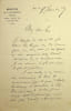 Lettre autographe sign&eacute;e. Gustave Ducoudray (1838-1906),  historien, p&eacute;dagogue. 