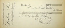 Pi&egrave;ce autographe sign&eacute;e - Re&ccedil;u. Albert Robida (1848-1926), illustrateur, caricaturiste, graveur, &eacute;crivain. 