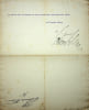 Lettre sign&eacute;e. Victor Silberer (1846-1924), &eacute;crivain autrichien, homme politique, pionnier de l'aviation. 