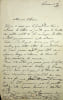 Lettre autographe sign&eacute;e. Friedrich von Beust (1813-1889), conseiller priv&eacute;, grand-mar&eacute;chal de la cour et chambellan du grand-duc Charles-Alexandre de ...