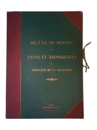 "RECUEIL DE DESSINS DE TAPIS ET DE TAPISSERIES D'AMEUBLEMENT DU MOBILIER DE LA COURONNE".