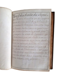 "TARIF DES DROITS DU SCEAU, TANT DE 1672, 1674, 1691, QUE DE L'AUGMENTATION DE 1704, QUE LE ROY DE L'ADVIS DE MONSIEUR LE CHANCELIER VEUT ESTRE LEVEZ A L'AVENIR SUR LES LETTRES ET EXPEDITIONS QUI SERONT SCELLEES EN LA GRANDE CHANCELLERIE...".