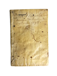 "CALCUL DRESSE SUR LES DECLARATIONS DU ROY EN FORME DE TARIF, DES 20 AVRIL 1694 ET 19 MARS 1696. POUR LA PERCEPTION DES DROITS DU CONTROLE DES CONTRACTS ET DES ACTES DES NOTAIRES...".