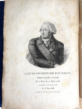 "CAMPAGNES DU CORPS SOUS LES ORDRES DE SON ALTESSE SERENISSIME MGR LE PRINCE DE CONDE".. D'ECQUEVILLY Armand François Hennequin (M.is).