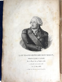"CAMPAGNES DU CORPS SOUS LES ORDRES DE SON ALTESSE SERENISSIME MGR LE PRINCE DE CONDE".