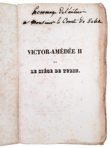 “VICTOR-AMEDEE II OU LE SIEGE DE TURIN, NOUVELLE HISTORIQUE…”.