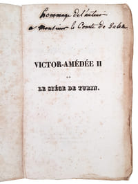 “VICTOR-AMEDEE II OU LE SIEGE DE TURIN, NOUVELLE HISTORIQUE…”.