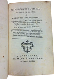 JEAN-JACQUES ROUSSEAU, CITOYEN DE GENEVE, A CHRISTOPHE DE BEAUMONT, ARCHEVEQUE DE PARIS...


 

 