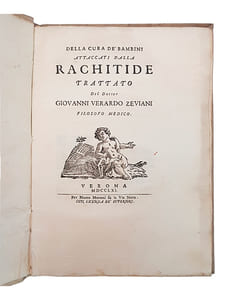 "DELLA CURA DEI BAMBINI ATTACCATI DALLA RACHITIDE TRATTATO...".