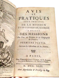 AVIS ET PRATIQUES POUR PROFITER DE LA MISSION ET EN CONSERVER LE FRUIT A L'USAGE DES MISSIONS.