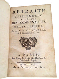 RETRAITE SPIRITUELLE A L'USAGE DES COMMUNAUTEZ RELIGEUSES.
 

 