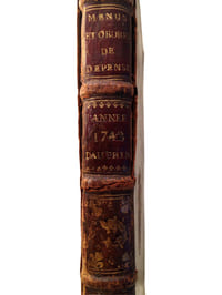 MENUS ET ORDRES DE DEPENSES DU DAUPHIN (Louis-Ferdinand de France). (Manuscrit)