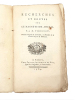 "RECHERCHES ET DOUTES SUR LE MAGNETISME ANIMAL".. THOURET Michel-Augustin. (Pont l'Evêque, 1748-1810)