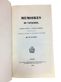 MEMOIRES ET VOYAGES, OU LETTRES ECRITES A DIVERSES EPOQUES, PENDANT DES COURSES EN SUISSE, EN CALABRIE, EN ANGLETERRE, ET EN ECOSSE.