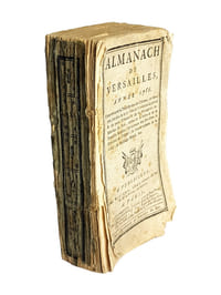 "ALMANACH DE VERSAILLES, ANNEE 1786 CONTENANT LA DESCRIPTION DU CHATEAU, DU PARC, DES JARDINS & DE LA VILLE DE VERSAILLES ; DU GRAND ET PETIT TRIANON & DE LA MENAGERIE ; LA MAISON DU ROI...".