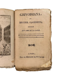 "GRIVOISIANA, OU RECUEIL FACETIEUX DEDIE AUX AMIS DE LA GAIETE"