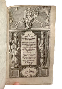 "LES ESSAIS DE MICHEL SEIGNEUR DE MONTAIGNE. EDITION NOUVELLE ENRICHIE DANOTATIONS EN MARGE : CORRIGEE ET AUGMENTEE D'UN TIERS...".