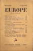 Revue Europe n°138 juin 1934
. Collectif