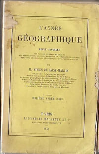 L'Année géographique, huitième année 1869