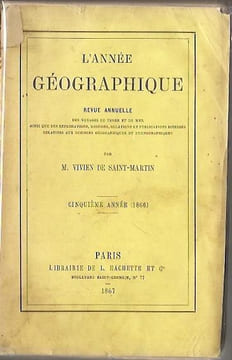 L'année géographique, cinquième année 1866. M. Vivien de Saint-Martin.
